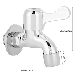 ComfortXL Robinet de salle de bain domestique en cuivre g1/2 pouces à eau froide