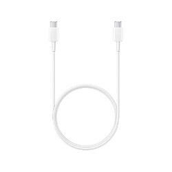 Samsung Câble USB-C vers USB-C 3A Charge 25W et Synchronisation 1,2m Blanc