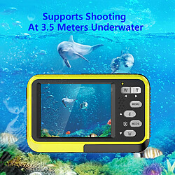 INF Caméra sous-marine étanche 48MP 4K avec zoom 16x et mise au point automatique Black