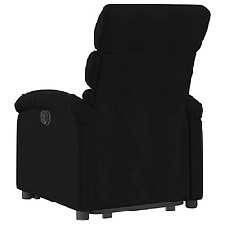 Avis vidaXL Fauteuil inclinable noir tissu