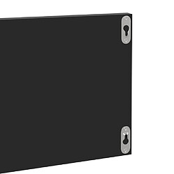 vidaXL Étagères murales 2 pcs noir brillant bois d'ingénierie pas cher