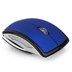 Avis Souris Usb Souris Optique Arc De Pliage Pliable Sans Fil Ordinateur Portable Pc 2.4GHz Bleu