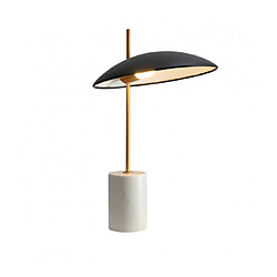 Luminaire Center Lampe de bureau moderne Vilai Noir, doré, marbre