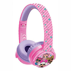 JUNIOR BT Casque Audio Sans Fil Bluetooth Jack 3.5mm Stéréo Rose