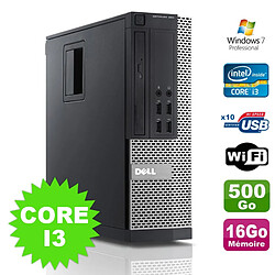 PC Dell Optiplex 990 SFF I3-2120 3.3GHz 16Go Disque 500Go DVD Wifi W7 - Occasion