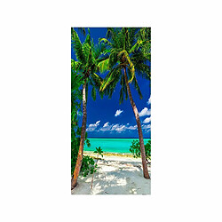 Paris Prix Papier Peint pour Porte Island Beach I 210x100cm