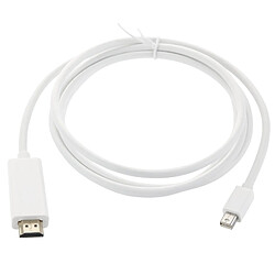 Wewoo Blanc Câble DisplayPort vers HDMI Mâle Mini, Longueur: 1.5m