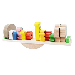 Universal Animaux en bois pour enfants Blocs d'équilibrage Balançoire Jeux de planches Jouets Empilement éducatif Toys en bois pour immeubles de grande hauteur | Bloc