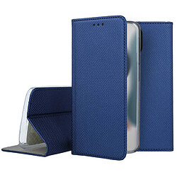 Htdmobiles Housse pour Apple iPhone 15 Plus - etui coque pochette portefeuille + film ecran - BLEU MAGNET