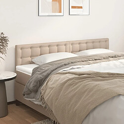 vidaXL Têtes de lit 2 pcs Cappuccino 100x5x78/88 cm Similicuir