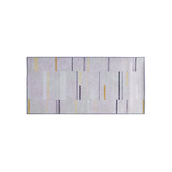 Acheter Beliani Tapis 150 x 80 cm gris et jaune ERGENLI