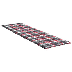 Acheter Maison Chic Coussin Confort | pouf | Coussin de chaise longue à carreaux rouge 200x60x3 cm -GKD55476