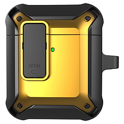 Coque en TPU anti-chocs, noir/jaune pour votre AirPods 1/2