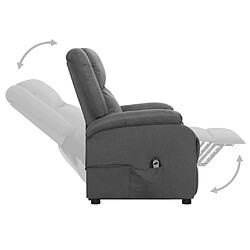 Acheter vidaXL Fauteuil Gris foncé Tissu