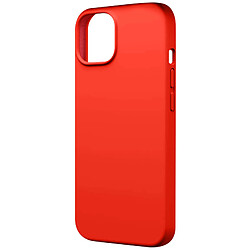 Avizar Coque pour iPhone 15 Silicone Premium Semi rigide Finition Mate Douce Rouge