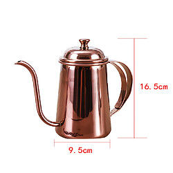 Inodore Main Goutte à Goutte Pot De Café Sur Gooseneck Bouilloire 650ml Rosegold pas cher