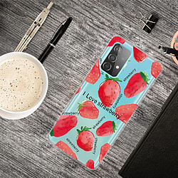 Coque en TPU antichoc fraise pour votre Samsung Galaxy A13 4G