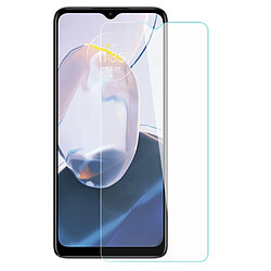 Protecteur écran en verre à haute teneur en aluminium-silicium AMORUS 2.5D, 9H, anti-rayures pour Motorola Moto E22i 4G - transparent