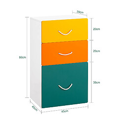 SoBuy KMB72-W Armoire de Rangement pour Enfant, Rangement pour Livres et Jouets, Coffre à Jouets pour Enfant, Meuble de Rangement