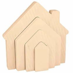 Artemio Puzzle en bois Maison - 17,5 x 17,5 cm