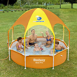 Piscine Tubulaire Démontable pour Enfants Bestway Splash-In-Shade avec Parasol 244x51 cm