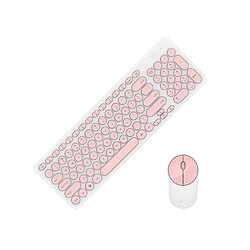 YP Select Clavier et souris sans fil Set Laptop Desktop General Mute Keyboard Mouse - Rose