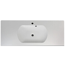 Acheter Cedam Vasque à encastrer 120 cm Lavabo de salle de bain Blanc