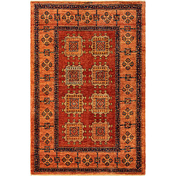 Vidal Tapis de laine 169x112 orange Kashkuli