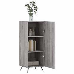 Avis vidaXL Buffet Sonoma gris 34,5x34x90 cm Bois d'ingénierie