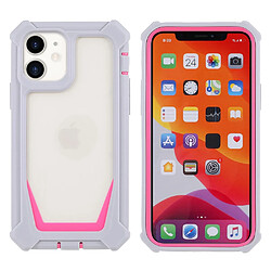 Coque en TPU + acrylique détachable 2-en-1 gris/rose pour votre iPhone 11 6.1 pouces