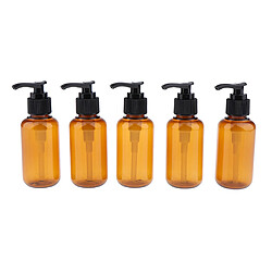 5pcs vide pompe shampooing lotions contenant des bouteilles de gel de lavage du corps rechargeable 100ml