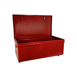 Acheter Pierre HENRY Table basse malle en métal rouge.