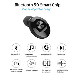 Acheter GUPBOO XG12 sans fil Bluetooth 5.0 écouteurs intra-auriculaires stéréo écouteurs magnétique Hi-Fi écouteur casque de sport avec micro pour téléphone