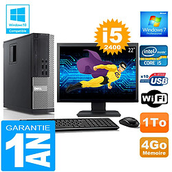 PC DELL 990 SFF Core I5-2400 Ram 4Go Disque 1 To Wifi W7 Ecran 22" - Occasion