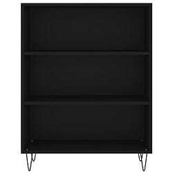 Acheter vidaXL Buffet noir 69,5x32,5x180 cm bois d'ingénierie