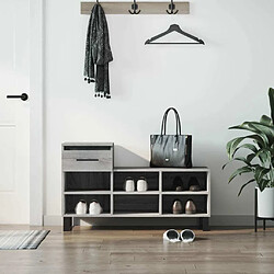 Maison Chic Armoire à Chaussures,Meuble de Rangement à Chaussures Sonoma gris 102x36x60 cm Bois d'ingénierie -MN68841