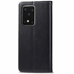 Avis Wewoo Housse Coque Pour Galaxy S11 Plus Rétro Couleur Unie Boucle En Cuir De Protection De Téléphone Mobile Etui avec Cadre Photo Et Fente Carte Et Portefeuille Et Fonction De Support Noir