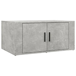 Maison Chic Table basse,Table Console Table d'appoint, Table pour salon Gris béton 80x50x36 cm Bois d'ingénierie -MN45907