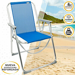 Avis Chaise Pliante Aktive Gomera Bleu 44 x 76 x 45 cm (4 Unités)