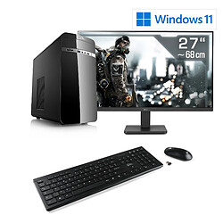 CSL-Computer PC de bureau M11330H PC de bureau M11330H, Intel Core i5-12400 (6x 2500 MHz), Intel UHD Graphics 730, 16 Go DDR4 RAM, M.2 SSD 500 Go, 27 pouces Full-HD, ensemble clavier/souris, Windows 11