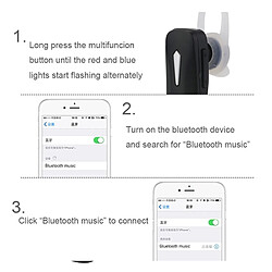 Acheter Wewoo Stéréo Bluetooth Headset V4.1 casque sans fil mains libres pour Xiaomi Samsung (noir)