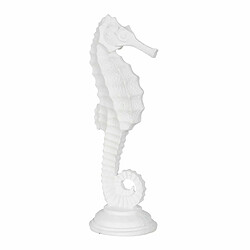 BigBuy Home Figurine Décorative Blanc Cheval des Mers 11 x 9 x 31 cm