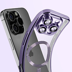 Acheter Avizar Coque MagSafe pour iPhone 16 Pro Max Silicone Contour Chromé Violet