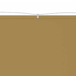 Helloshop26 Auvent vertical 100x600 cm tissu oxford beige 02_0007522