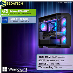 Sedatech PC Gamer V360 • Intel i9-14900KF • RTX4060Ti • 32Go DDR5 • 2To SSD M.2 • Windows 11