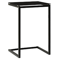 Acheter Maison Chic Table d'appoint | Table Basse Noir 40x40x60 cm Verre trempé -GKD27722