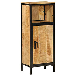 Maison Chic Armoire de salle de bain,Meuble de rangement,Meuble haut 40x27x90cm bois massif manguier et fer -GKD317942