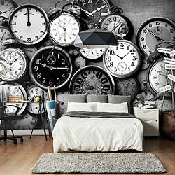 Paris Prix Papier Peint Retro Clocks 280 x 400 cm