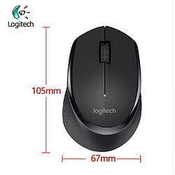 Souris silencieuse sans fil Logitech M330 USB 2.4Ghz Souris de bureau optique muet 1000DPI - noir