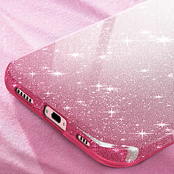 Acheter Avizar Coque Paillette pour iPhone 16 Hybride Design Glamour Blanc / Rose